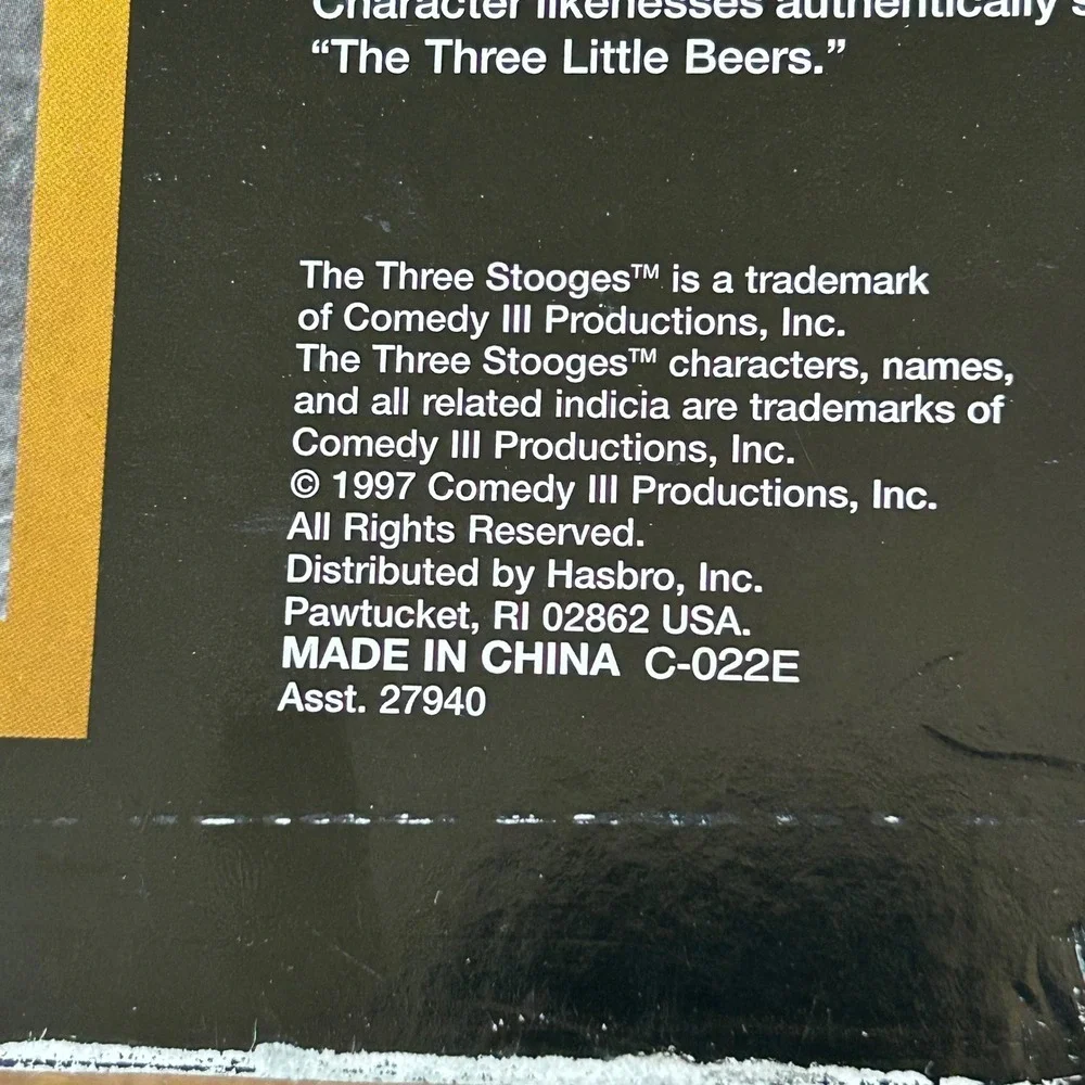 1997 Hasbro The Three Stooges The Three Little Beers Collector Edition Figures